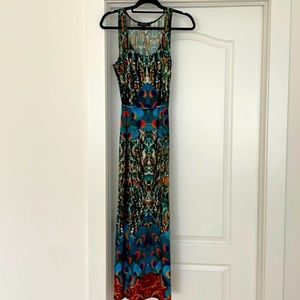 Maxi dress with beautiful colorful print